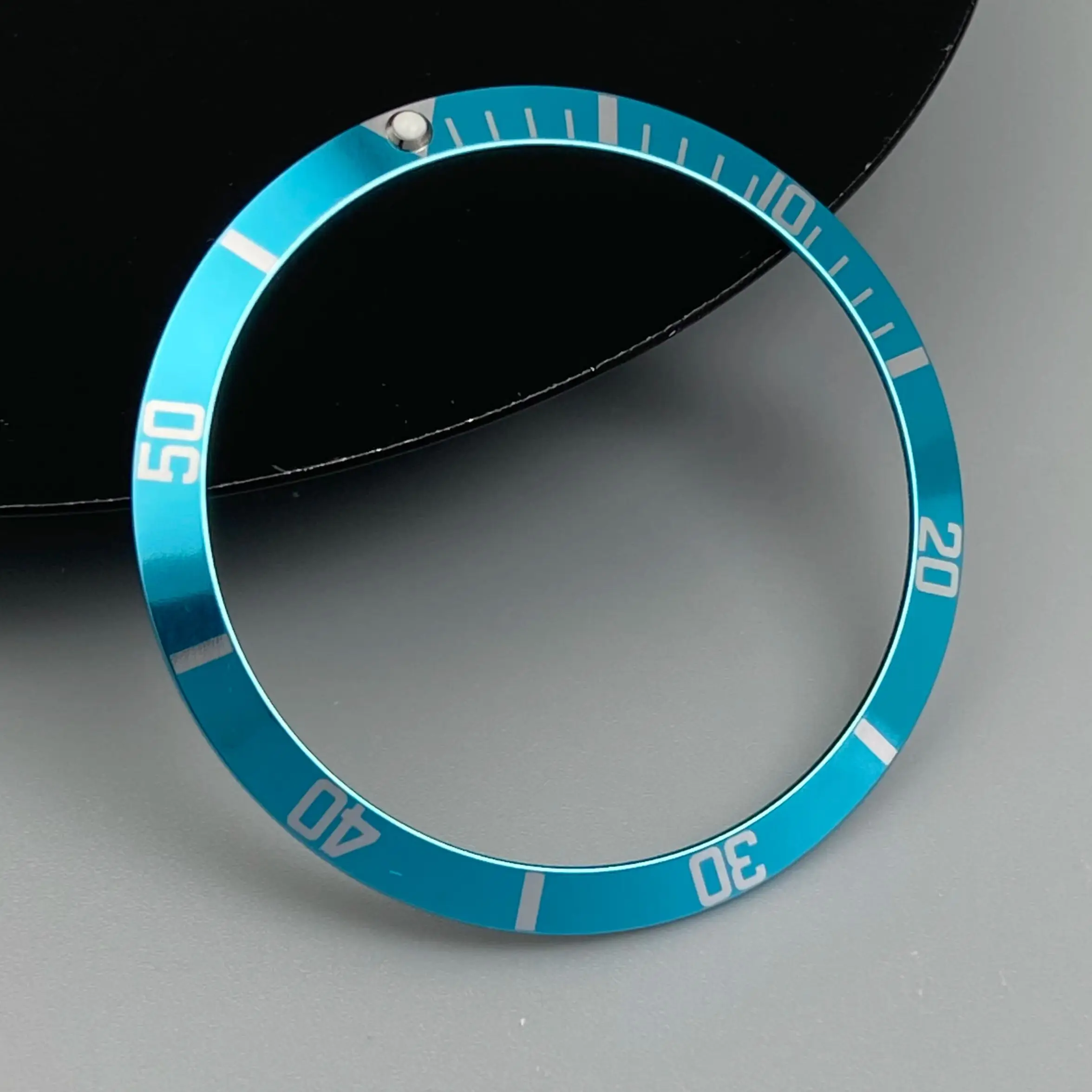 

36.5mm Curved Aluminum Retro Watch Bezel insert For Seiko Mods NH35 NH36 Watch Case Accessories Parts Watch Ring