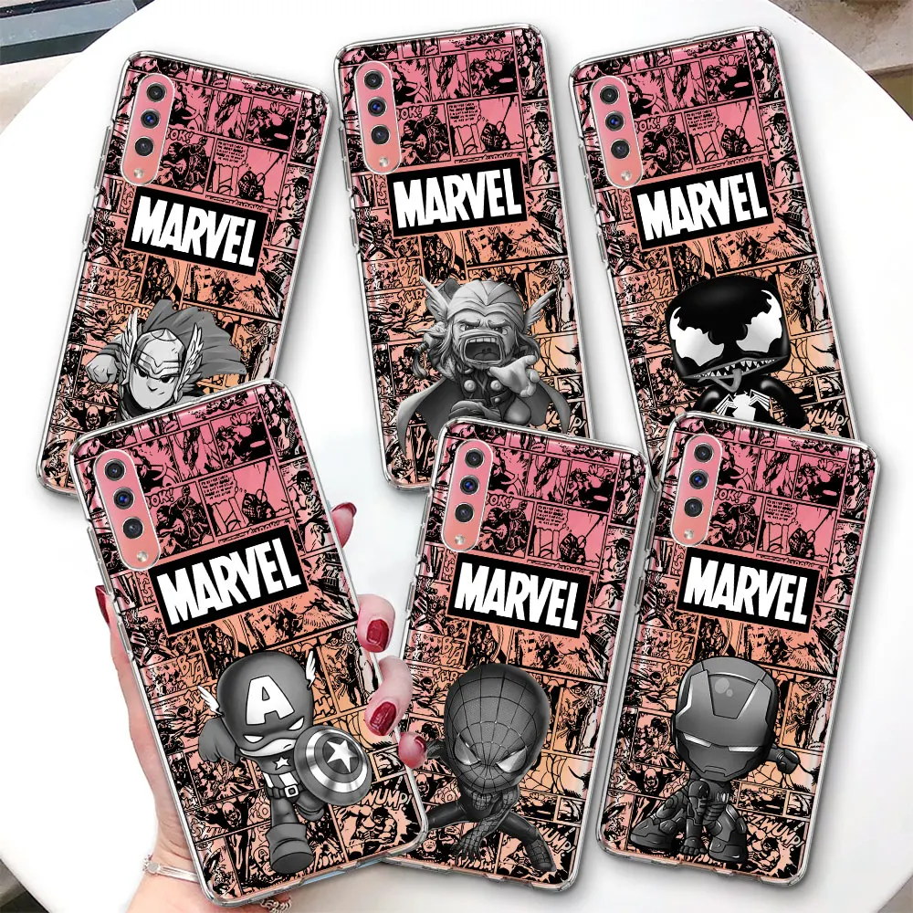 Marvel Ironman Groot Case for Samsung Galaxy A8 A9 A20e A40 A6 A50 A50s A7 A30s A03s A04s A70 A70s TPU Transparent Phone Cover