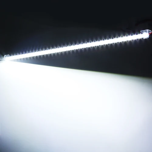 Imagen 2 del producto Barra de luz LED Interior para coche, lámpara de tira rígida transparente, vitrina para autobús, caravana, debajo del armario, 12V, 30/50CM, 5/10 Uds.