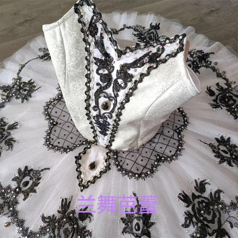 전문 사용자 정의 크기 12 레이어 어린이 소녀 여성 성인 경쟁 성능 착용 화이트 스완 레이크 발레 투투 의상