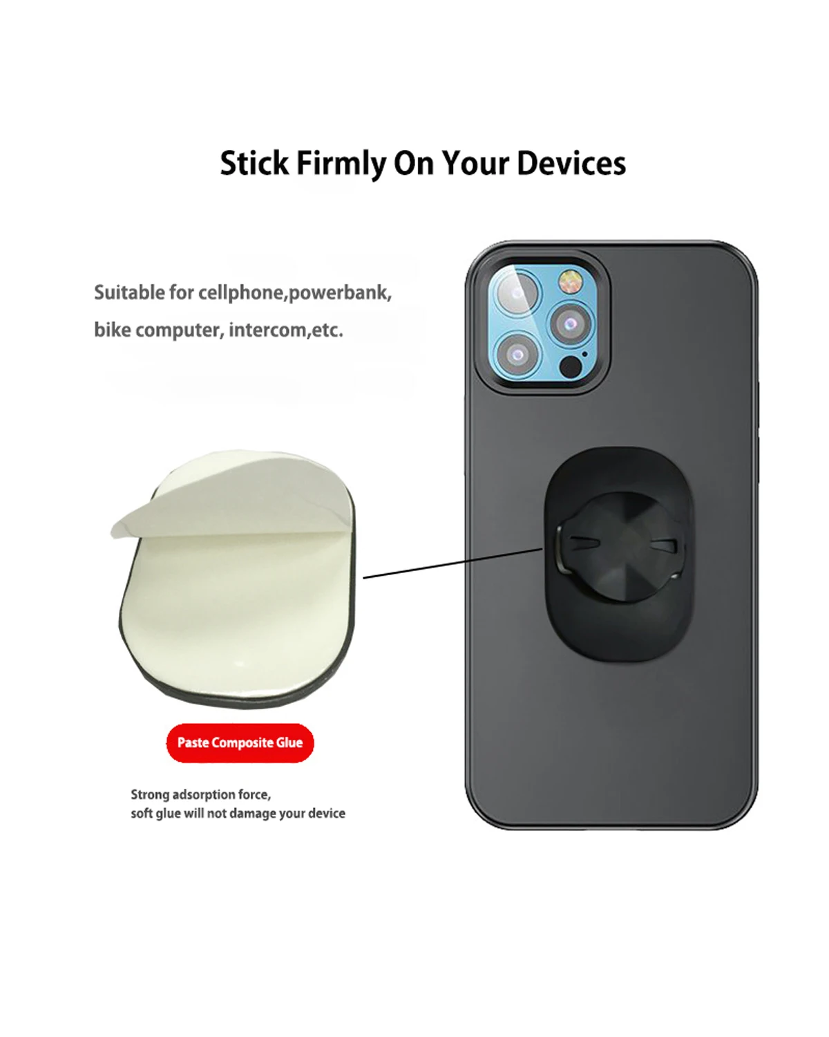 Cell Phone Holder with Garmin Adapter,Compatible with Garmin Computer Mount - Image 4