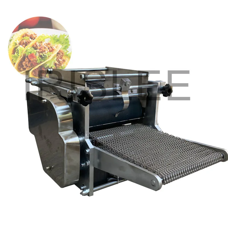 

Multifunctional Corn Tortilla Roller Pancake Machine Electric Commercial Automatic Dumpling Wraper Making Machine