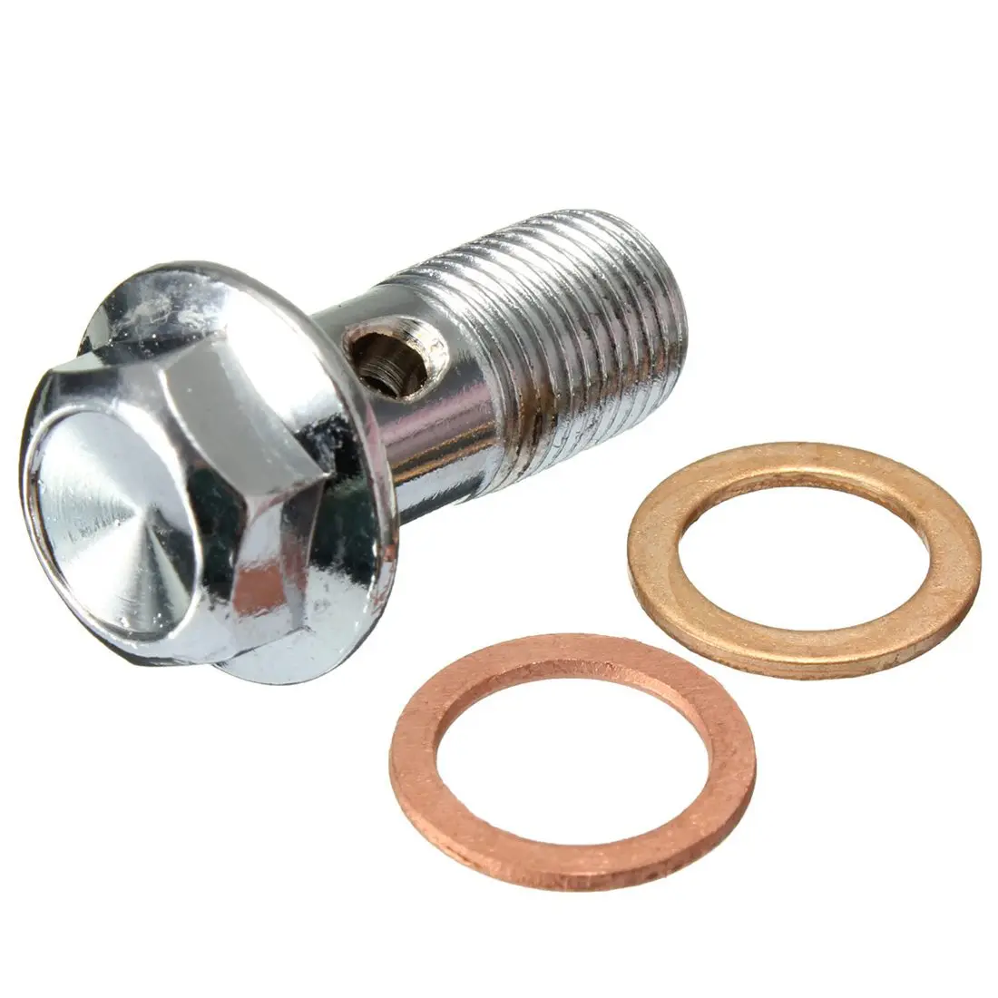 Cilindro maestro de pinza de freno inoxidable para motocicleta, Perno Banjo, M10 x 1,0mm, 2 unidades