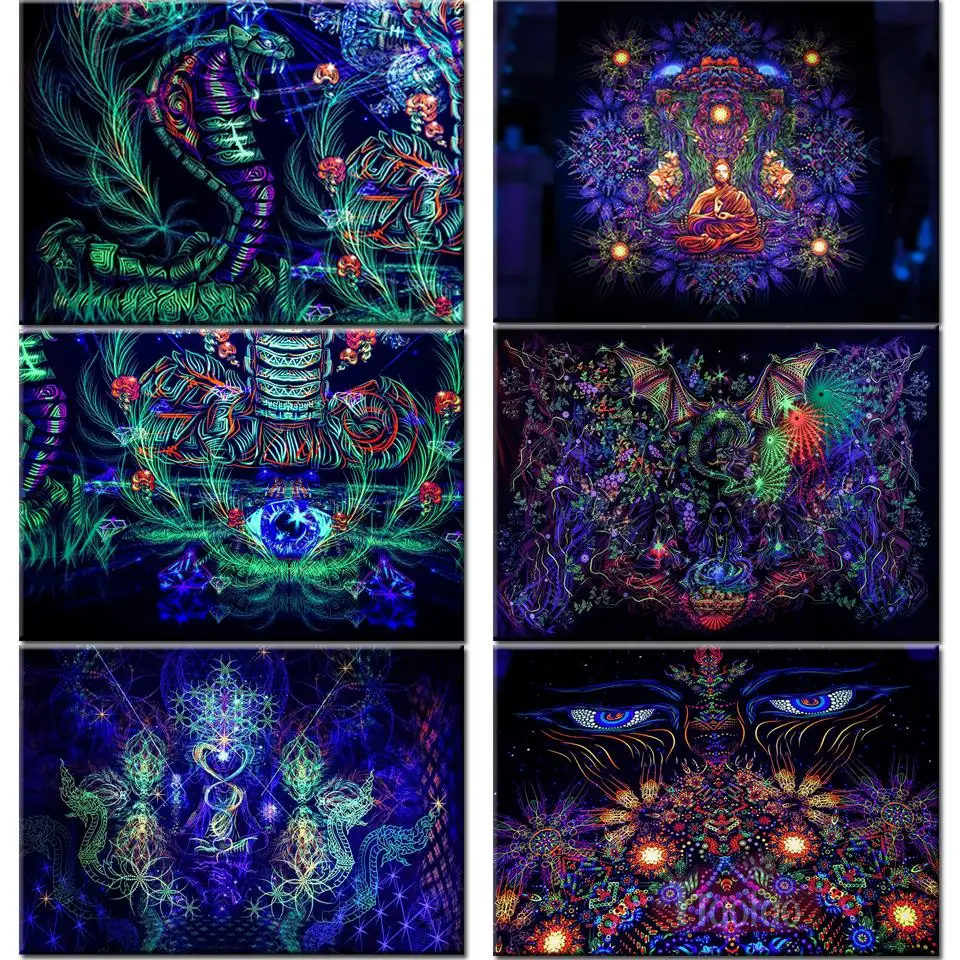 5D Fantasy Art Diamond Painting Mandala Religious Magic Animal Snake Bat Picture Embroidery Full Drill Mosaic Cross Stitch Gift