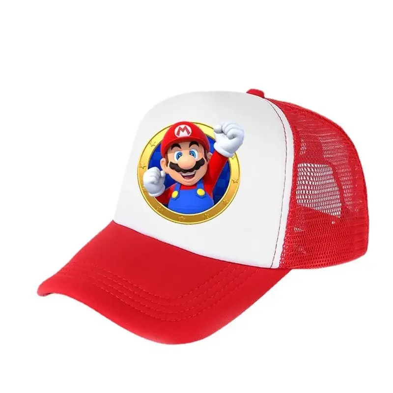 Super Mario Bros. Mesh Hat Princess Peach Personality Children\'s Cartoon Sunscreen Sunshade Breathable Cute Hat Gift Wholesale