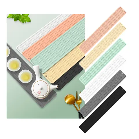 1 पीस होम गैजेट्स सिलिकॉन नल मैट वाटरप्रूफ सफाई नल स्पलैश कैचर मैट हीट-इंसुलेशन होम बाथरूम एक्सेसरीज़ के लिए 10 best sales सिंक स्प्लैश गार्ड - №5