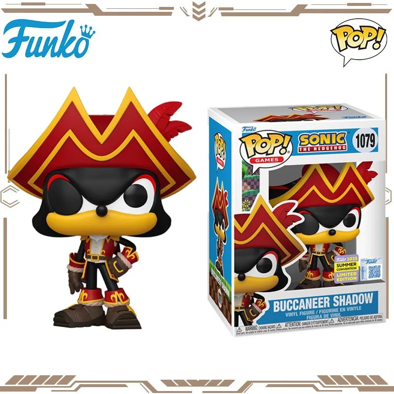

Funko POP Original Sonic The Hedgehog Buccaneer Shadow 1079 Action Figure Toys for Boys Girls Gift Collectible Model Ornaments