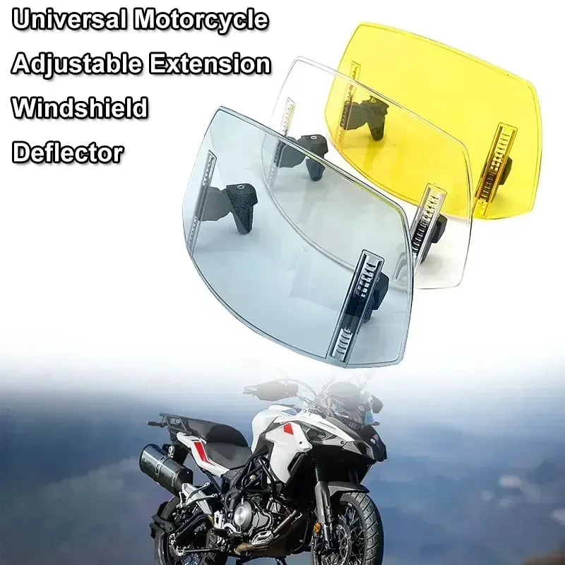 

Fit For Benelli TRK 251 TRK502 TRK 502X TRK702X TRK 800 Motorcycle Windshield Deflector Adjustable Heighten Extension Windscreen