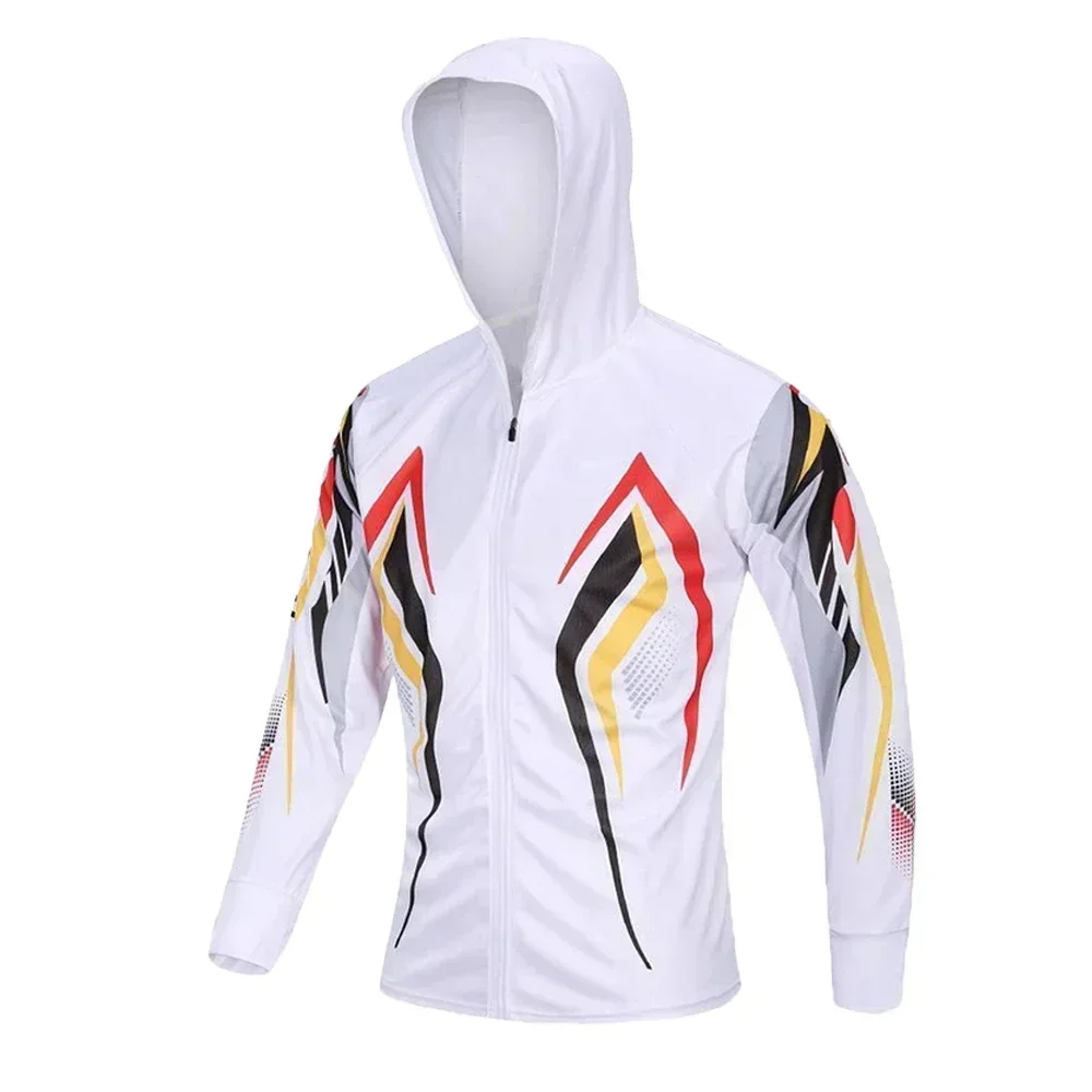 2024 Fishing Shirt Men Sun Protection Long Sleeve Fishing Jerseys Men Hiking Camping Anti-UV comfort Hooded
