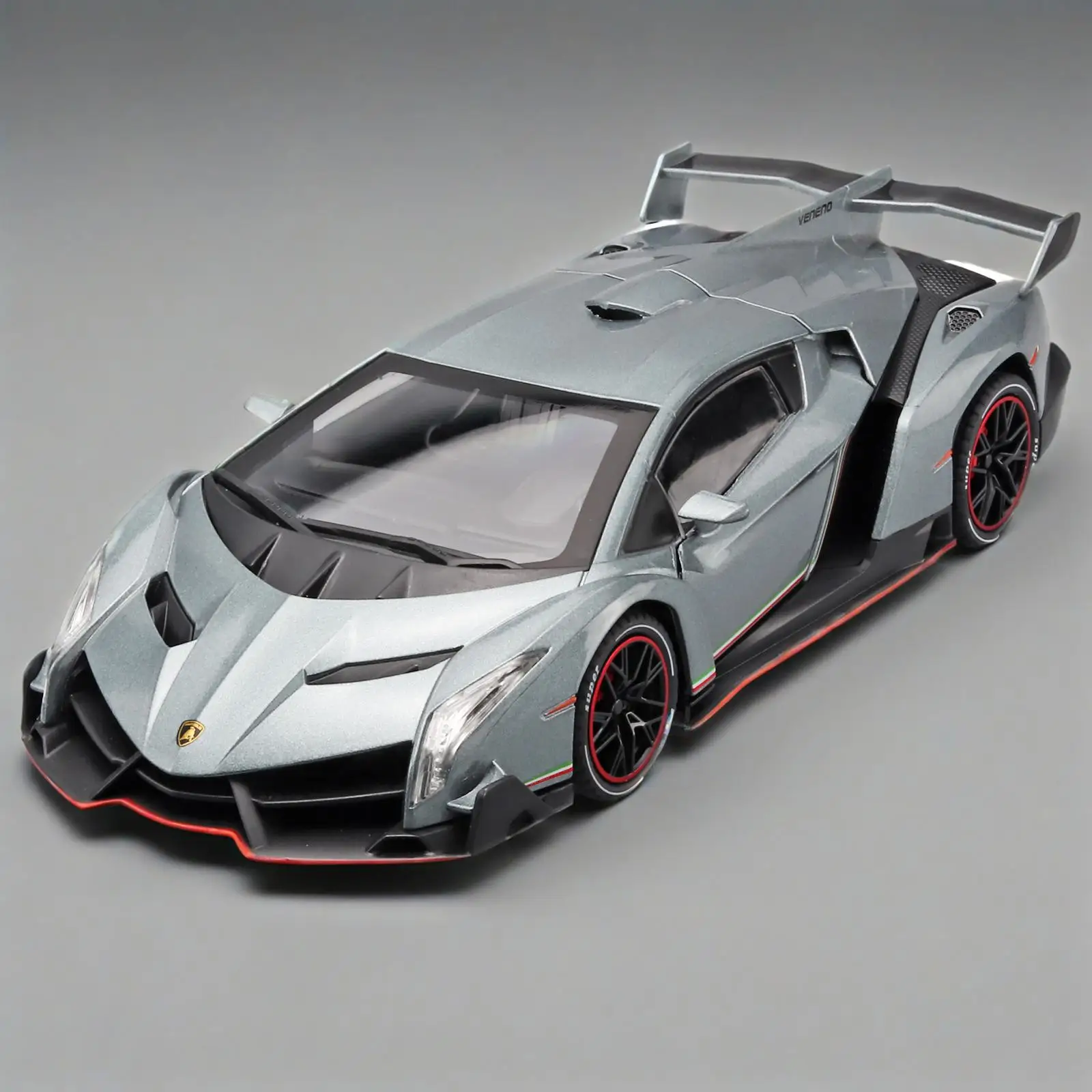 

1:24 Lamborghini Veneno спортивный автомобиль с высокой имитацией звука, свет, литой автомобиль из металлического сплава, модель автомобиля, детская коллекция игрушек, подарки