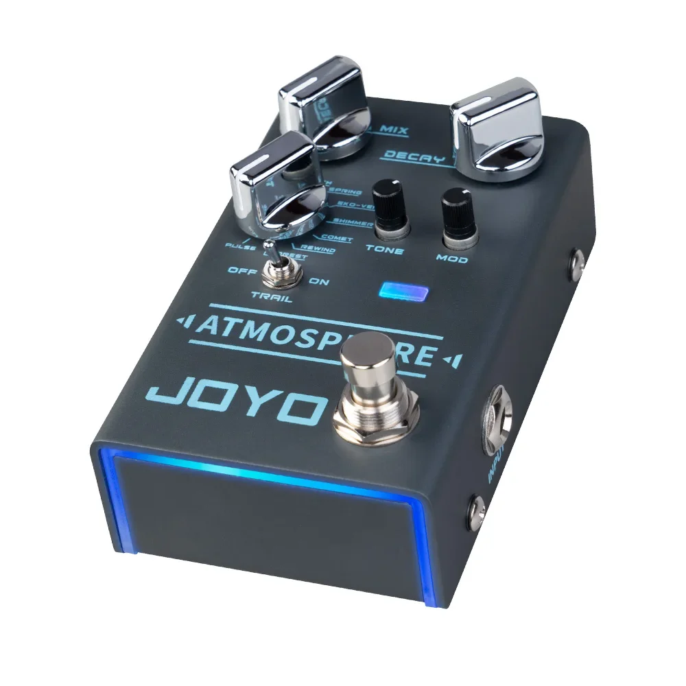 JOYO R-14 ATMOSPHERE Reverb Guitar Effect Pedal 9 Digital Reverb Types Spring/Church/Shimmer/Plate Reverb Effects Guitar Pedal