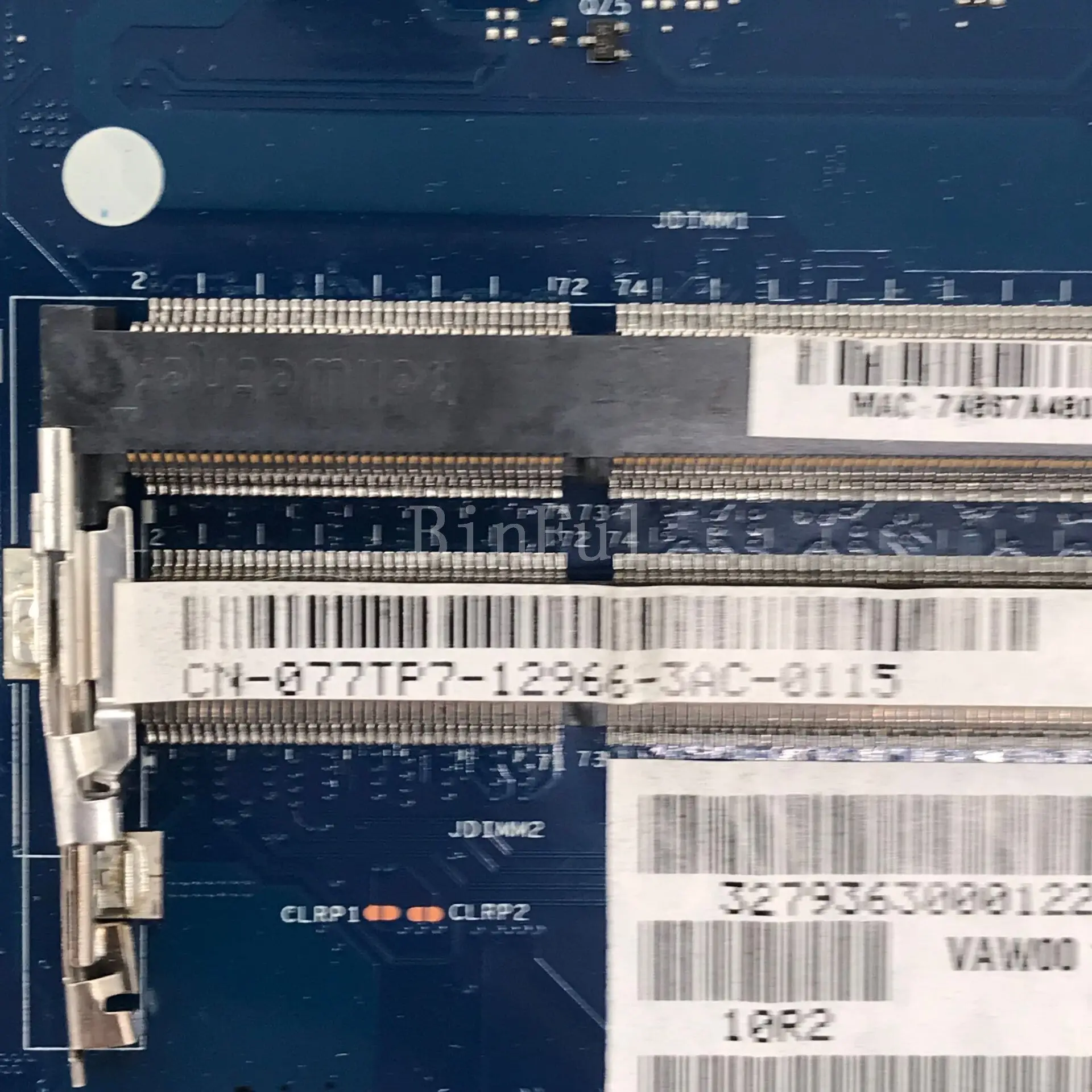 

CN-00P55V 0P55V CN-077TP7 77TP7 For Dell 3521 5521 Laptop Motherboard VAW01 LA-9101P LA-9104P With i7 CPU 216-0842009 100%Tested