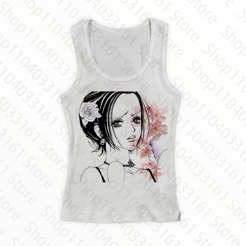 Women Tank Tops Gothic Punk graphics Grunge Baby Tank Women Clothing Summer Kawaii girls Trashy Printing Casual Tank Tops Vest