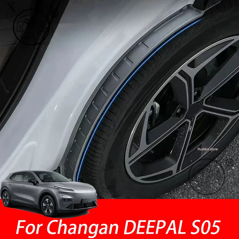 

For Changan DEEPAL S05 2025 2026 Car Rear Wheel Fender Plastic Fender Cover Flares Splash Guard Cover Mud Flaps Accessories