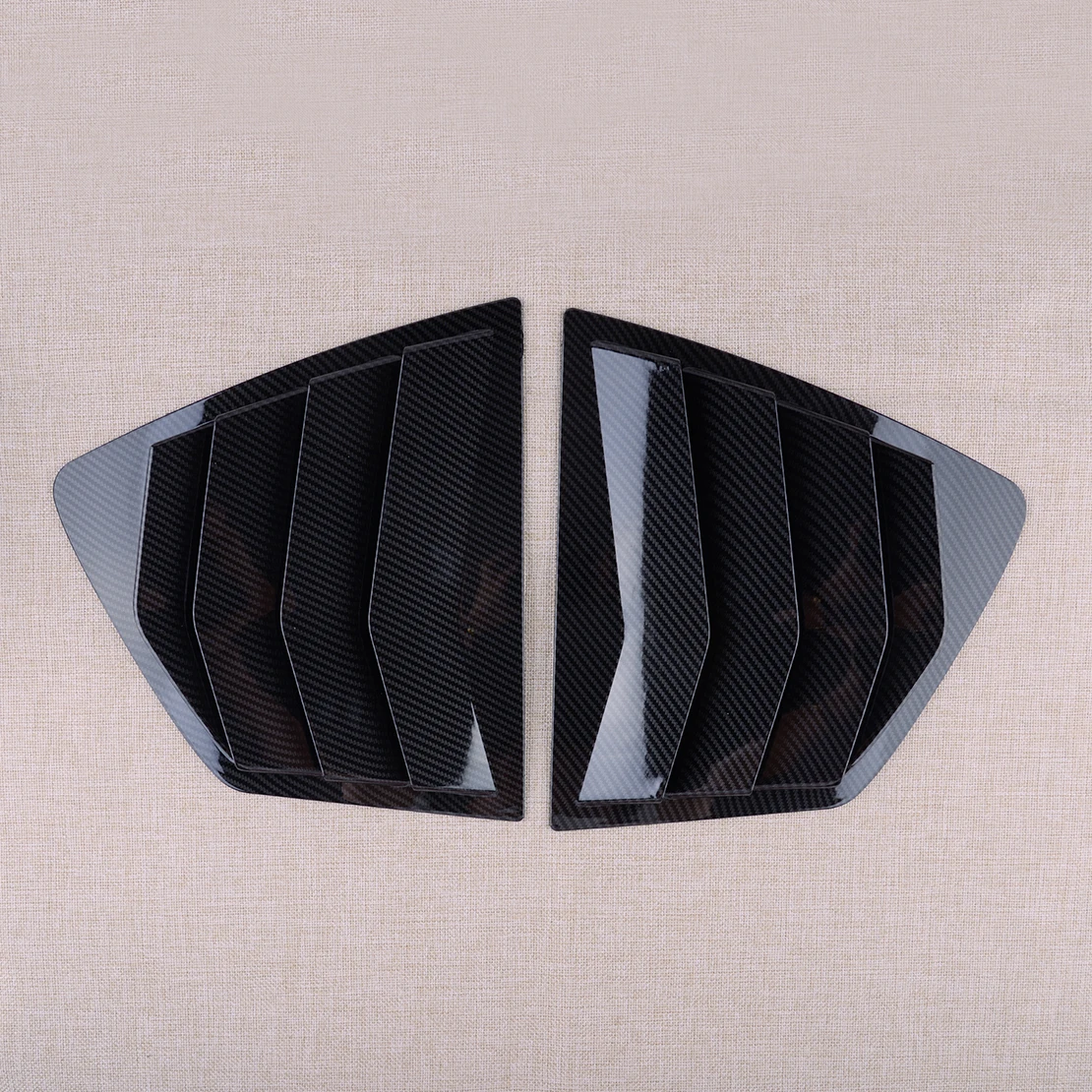 1 Pair Carbon Fiber Style ABS Car Rear Side Window Louver Shutter Cover Trim Fit for Honda Accord Sedan 2008 2009 2010-2013 New