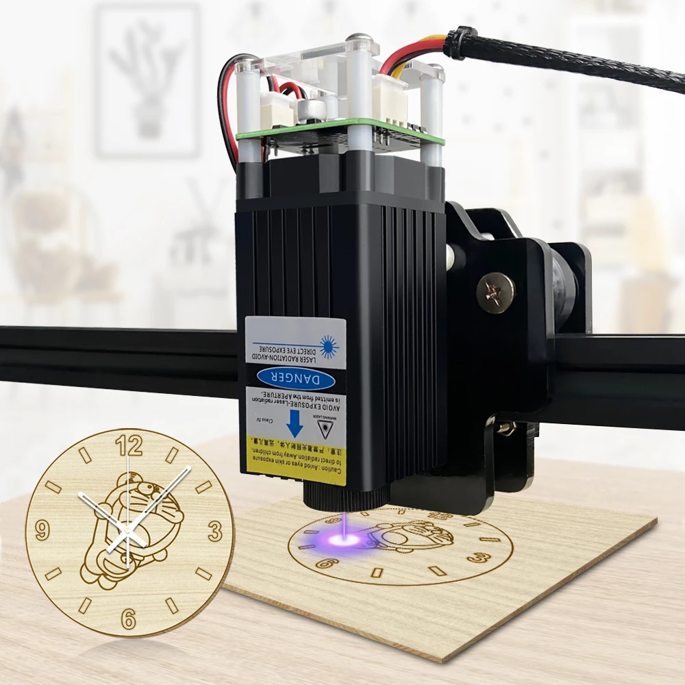 LASER TREE LT-20W-A 4W Laser Module 450nm TTL Blue Light Laser Engraver Head for Laser Cutting Engraving Wood DIY Creation Tool