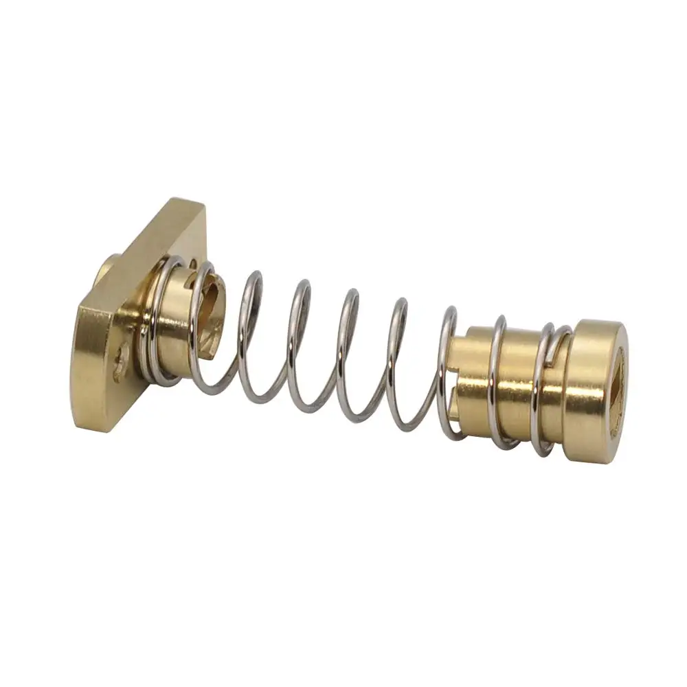 Anti Backlash Spring Loaded Nut, Elimination Gap Brass Nut, Atualização da impressora 3D, Eixo Z, Ender 3, 3s Pro, V2, CR-10, Tornado, 8mm