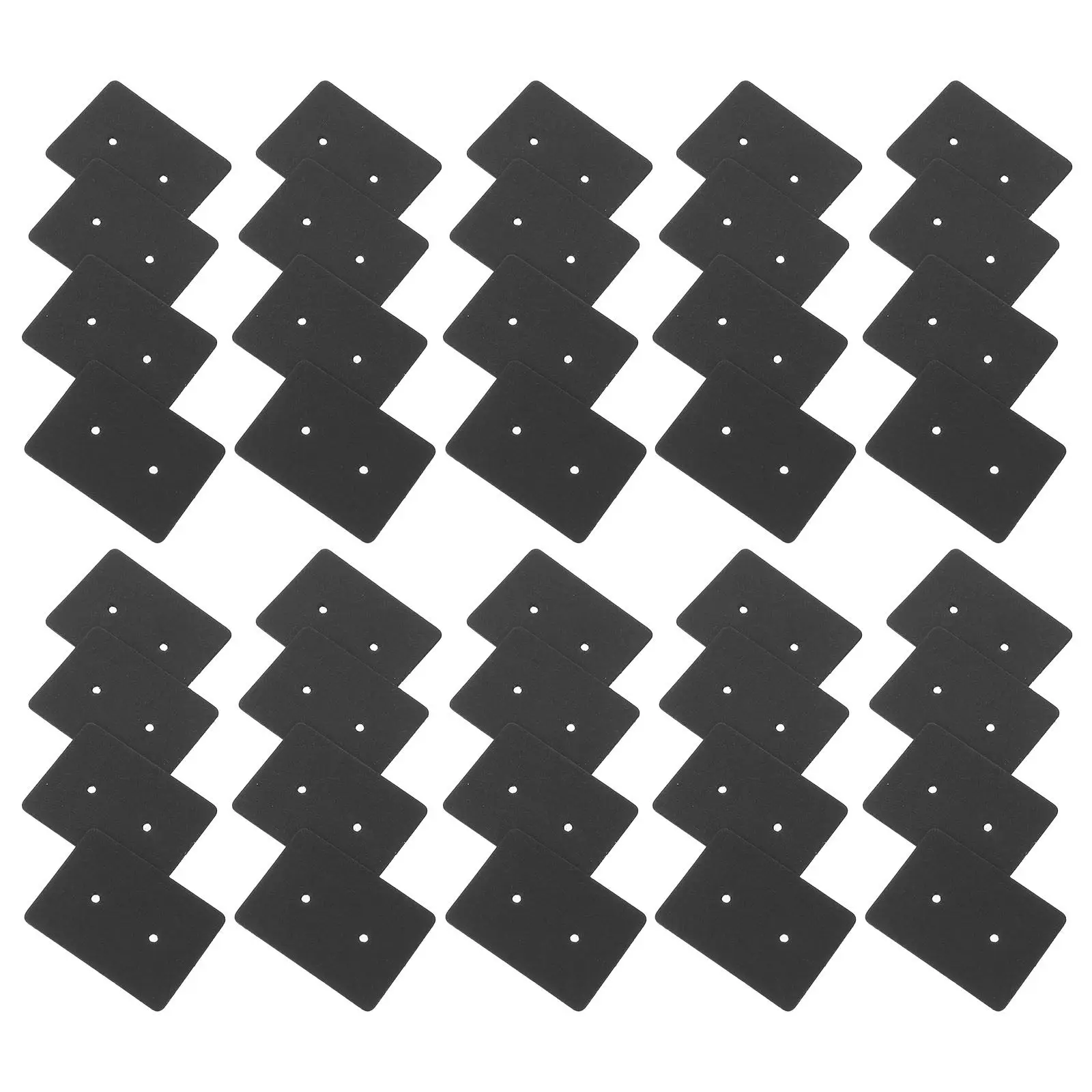 

300Pcs Black Cardstock Earring Display Cards 3.5x2.5cm Paper Jewelry Packaging Retail Booth Display Holder Earring Card Hangers