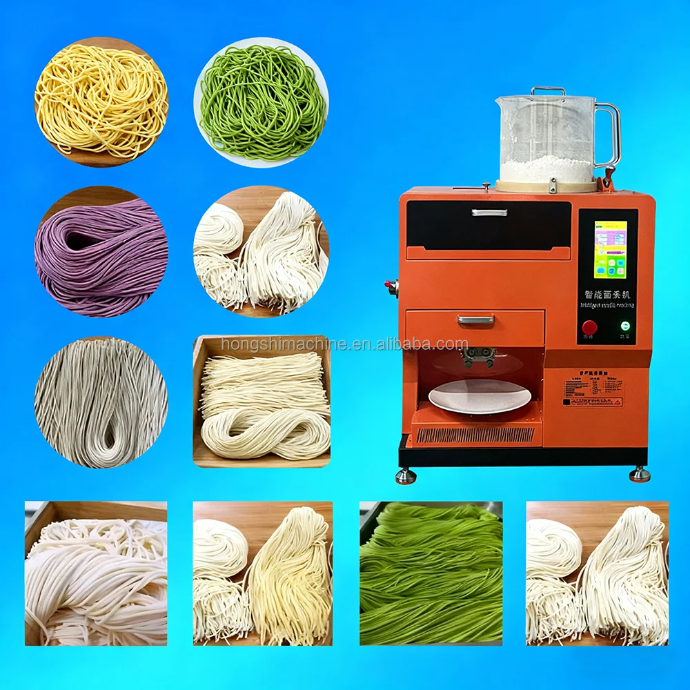 Full Automatic Stainless Steel Fresh Ramen Noodle Making Machine for Chinese Japanese Korean Noodles Pasta Extruder Commercial