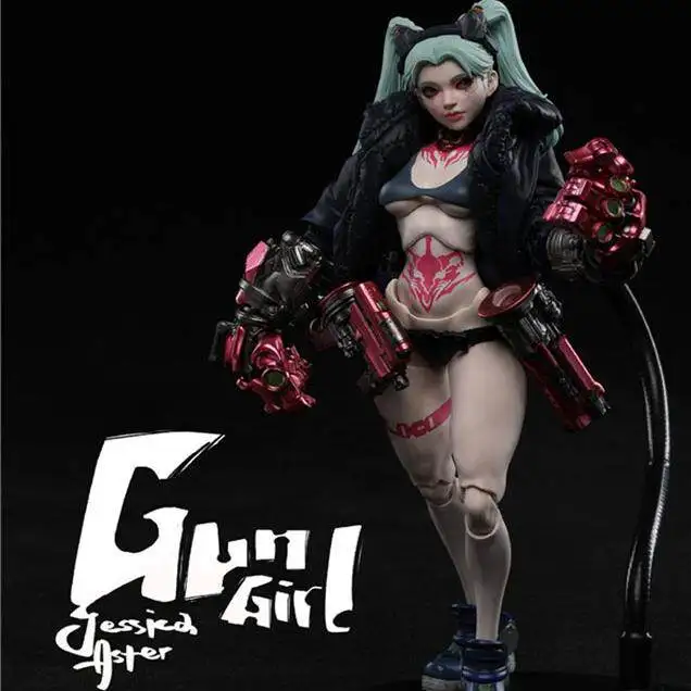 

Cyberpunk: Edgerunners Rebecca 1/12 Anime Figure Gun Girl Action Figures Model Collectible Toy Ornament Figurines Holiday Gift