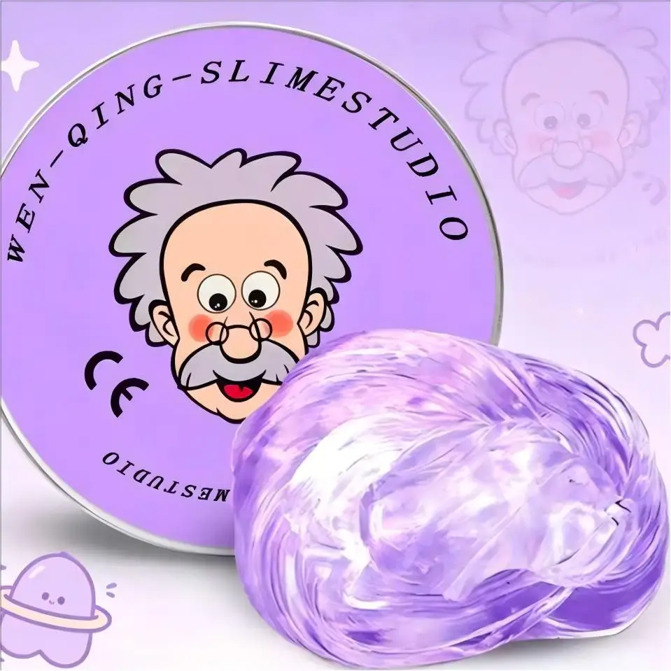 Stress Relief Toys Old Man Liquid Squishy Transparent Crystal Slime Fluffy Foam Putty Kids Safe Bouncy Stretchy Color Slime