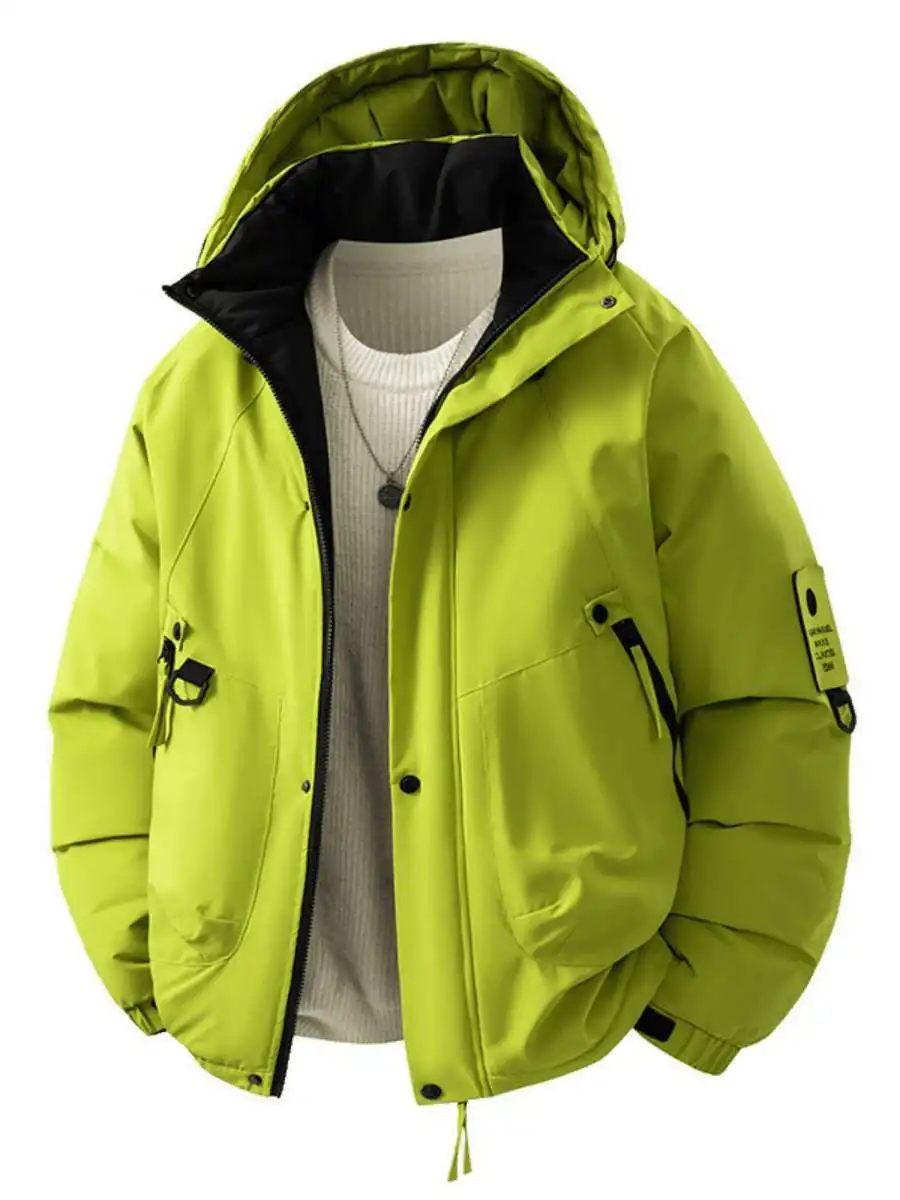 سترة قطنية جديدة من الجرافين مع تدفئة ذكية مقاومة للرياح ومضادة للماء مع غطاء للرأس دافئة للارتداء الخارجي للأزواج