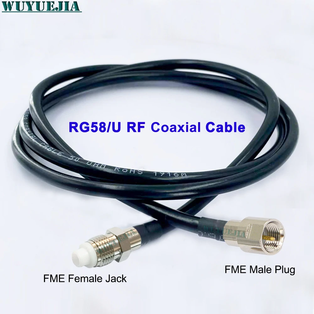 

10CM-30 Meters FME Male Plug to FME Female Jack Connection 50Ohm RG58/U RF Coaxial Jumper Cable For Electronic Components Market