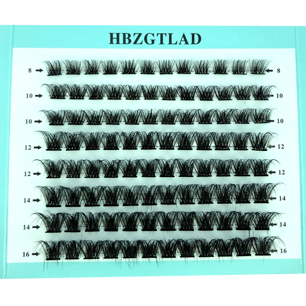 Mischen Sie 3D Fluffy Single Cluster Falsche Wimpern, vorgefertigte Volumenfächer, einzelne Wimpern, segmentierte natürliche gefälschte Wimpern für die Augenverlängerung – Detail 38