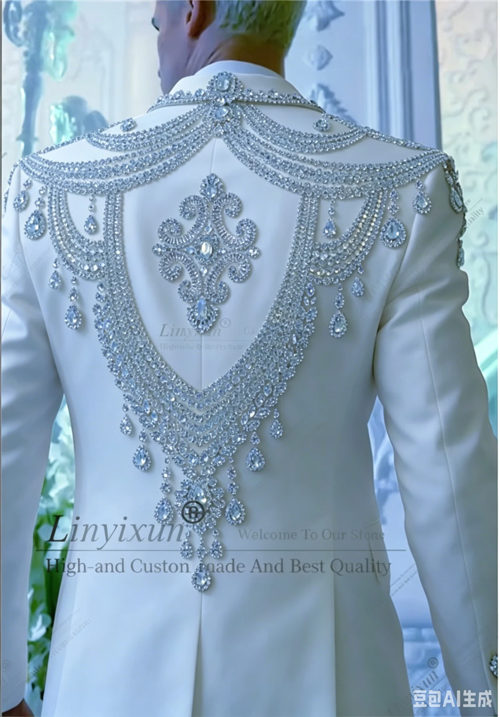 Elegant Crystal Jewelried Spec - Men'S Formal Wear Jewelry review and price