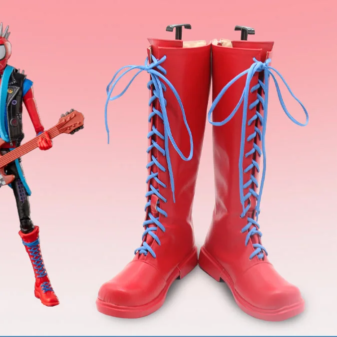 

Hobie Brown Punk Spider Cosplay Shoes Boots Halloween Carnival Party Christmas Costume Prop