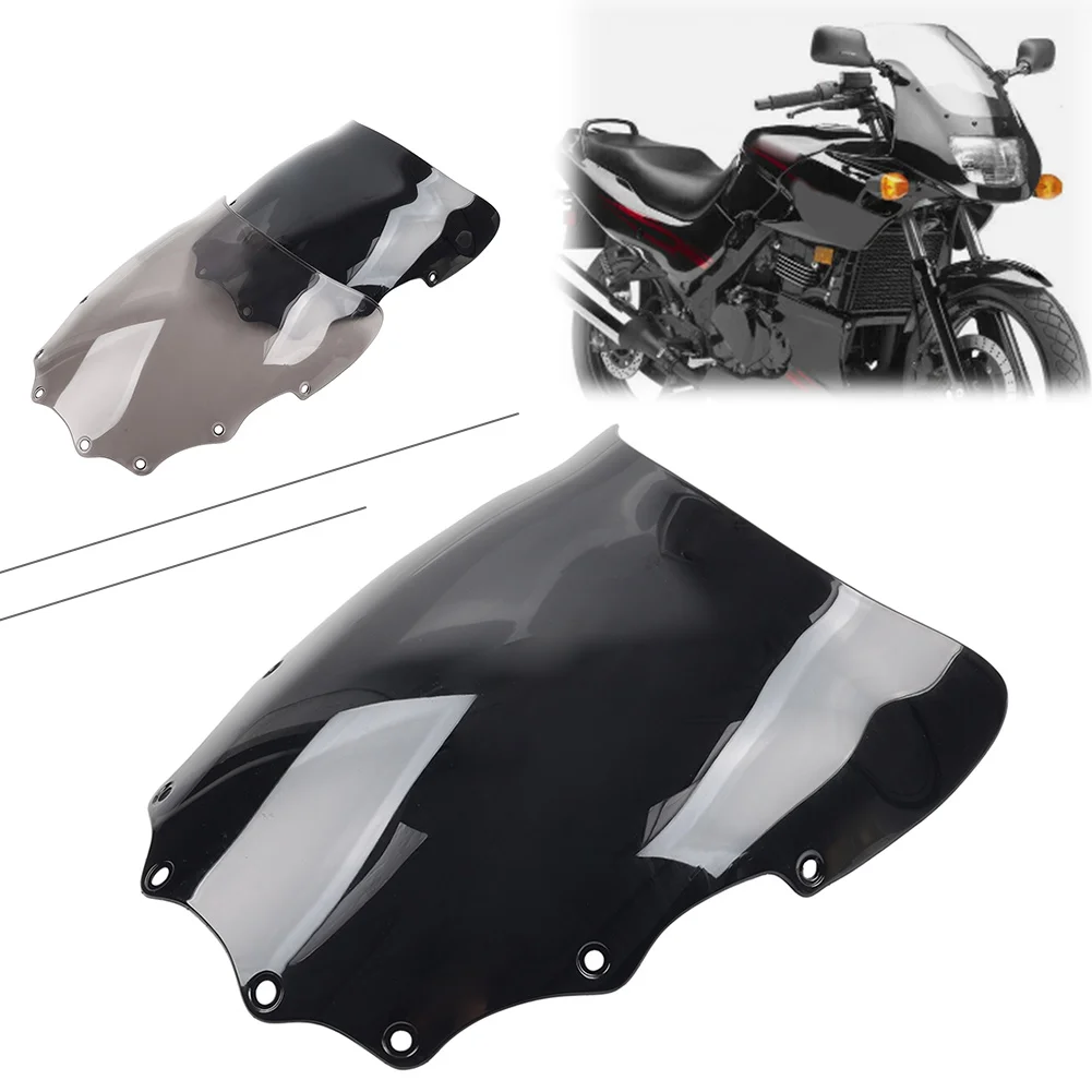 1Pc Motorcycle Front Windscreen Windshield Wind Screen Deflector For Kawasaki EX500R Ninja 500R 1993-2009 Plastic Black/Tan