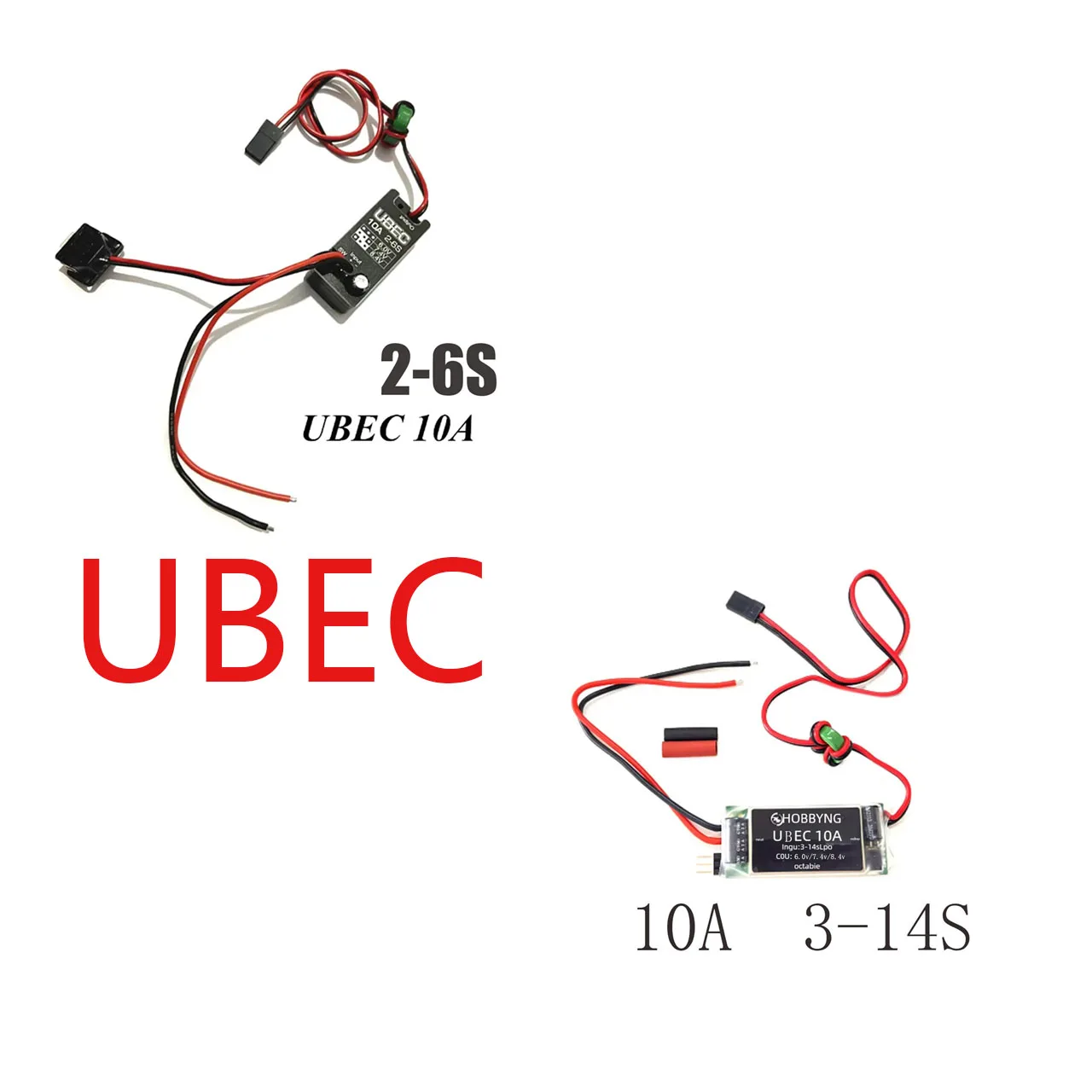 Hobbywing 10A UBEC V2 แรงดันไฟฟ้าโมดูล 2-6S กันน้ําปรับ 6 V/7.4 V/8.4 V สําหรับรถขนาดเล็กชิ้นส่วนของเล่น