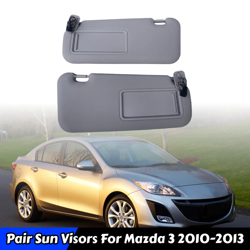 

1 Pair Car Left and Right Sun Visor For Mazda 3 2010 2011 2012 2013