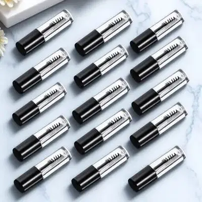 20Pcs Empty Eyelash Tubes Reusable Clear Mascara Bottles Small Capacity Portable Dispenser for Lash Growth Use