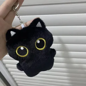 Beautiful black cat luxury toy doll, small cute pillow pendant, ins cushion, boy and girl, birthday gifts, 10cm 6 Main Sales Black Cat - №1