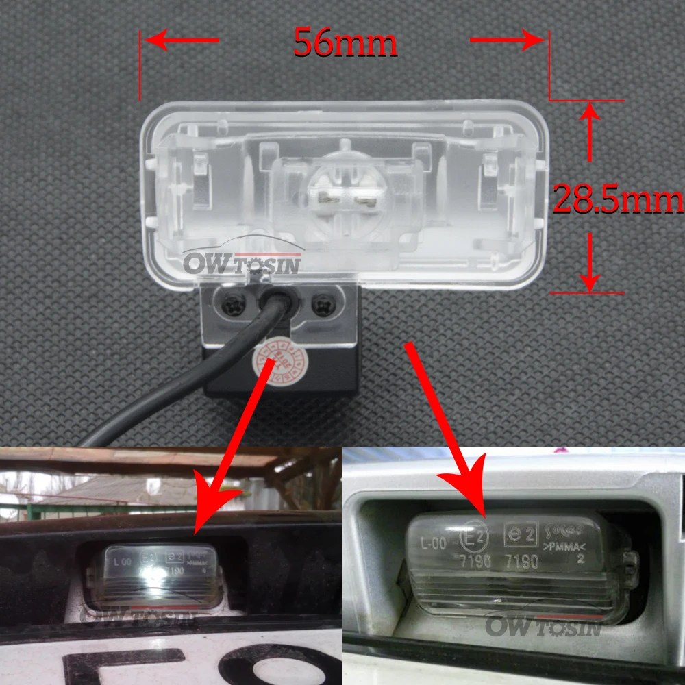 Owtosin HD 1280*720 Fisheye Rear View Camera For Toyota Auris hatchback E150 2006-2012 Car Reverse Parking Accessories