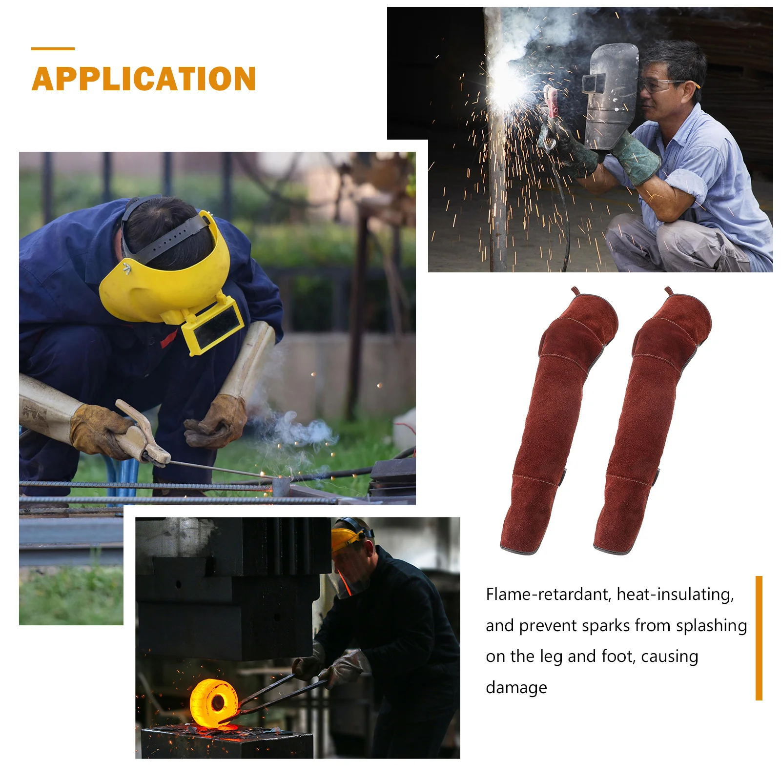 

1Pair Welding Knee Pads Wear-Resistant Leg Covers Protective Pads for Electric Welding Industrial Work Comfortable Breathable