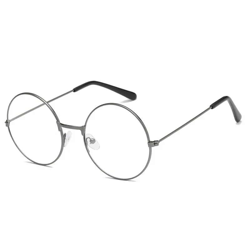 Fashion Vintage Retro Metal Frame Clear Lens Glasses Nerd Geek Eyewear Eyeglasses Oversized Round Circle Eye Glasses