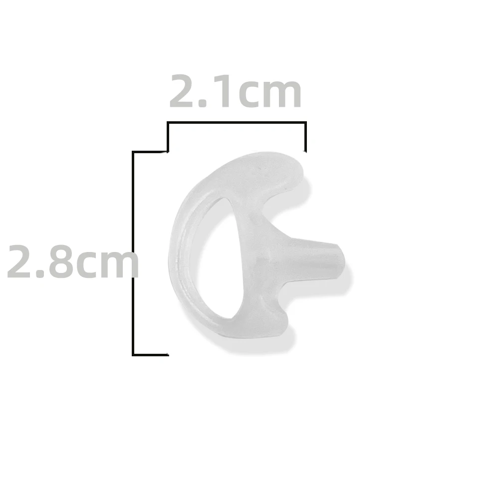 อุปกรณ์เสริมเครื่องส่งรับวิทยุเป็นที่อุดหูซิลิโคนแบบเปลี่ยนได้หูฟังสามเหลี่ยมและหูฟังท่ออากาศเป็นสากล