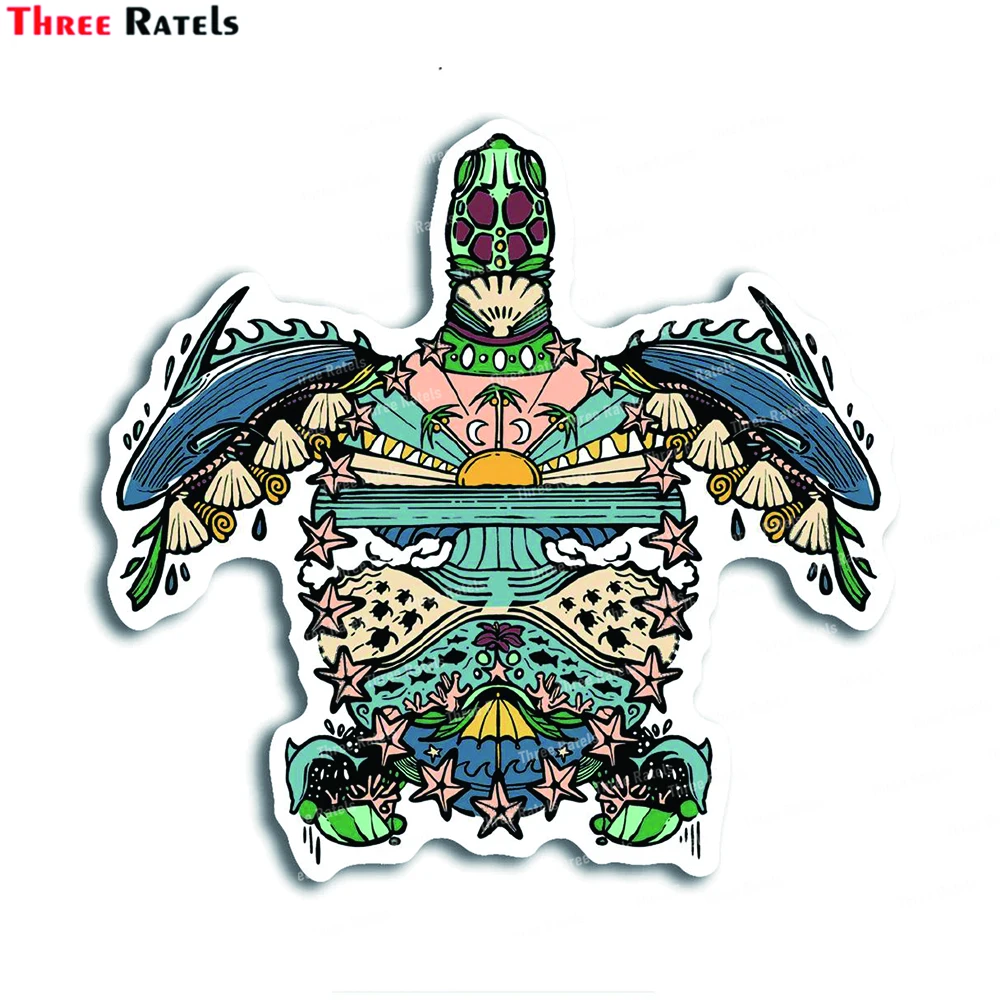 Three Ratels M5 Run Turtles Run Sticker For Yamaha Motorcycle Stickers Personalized Decals Anti Scratch  Film