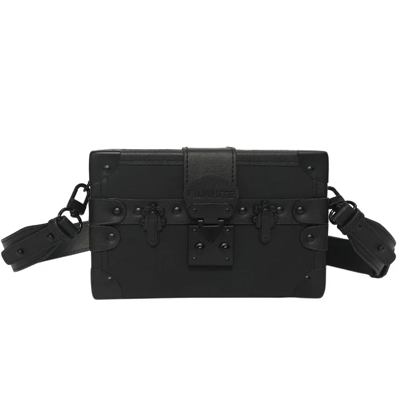 Borse a tracolla Super Cool PU Box Sense of Luxury Fashion Solid Hasp Crossbody per Unisex 2024 vendita calda in stile classico di alta qualità