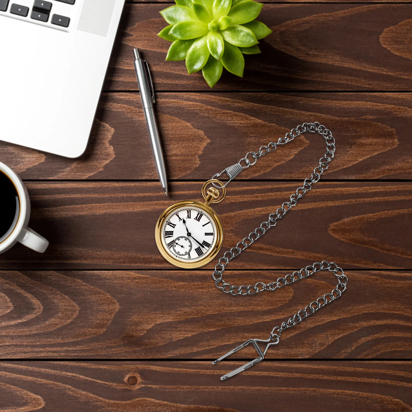 

3Pcs Vintage Metal Alloy Pocket Watch Chain Elegant Accessory Universal Connector Decoration Unisex Retro Watch Fob