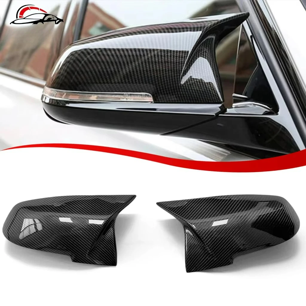 Real Carbon Fiber Mirror Cover for BMW F20 F21 F22 F30 F31 F32 F36 F87 E84 X1 M2 M3 1 2 3 4 Series M Style Replacement Cap LHD