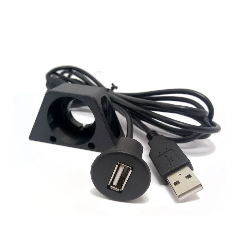 

1m 2M PC car dashboard installation USB 2.0 male and female socket expansion panel transmission date charging cable