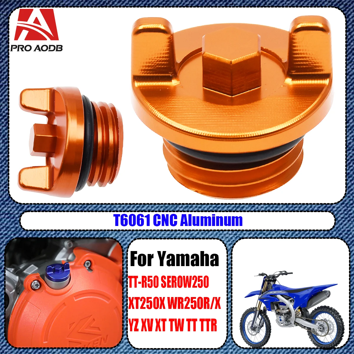 

Serow VIRAGO 250 Engine Timing Plug Cover For Yamaha WR250X WR250R WR426F WR250F WR400F YZ250F YZ450F 426F YZ400F TTR50 XV XT TW