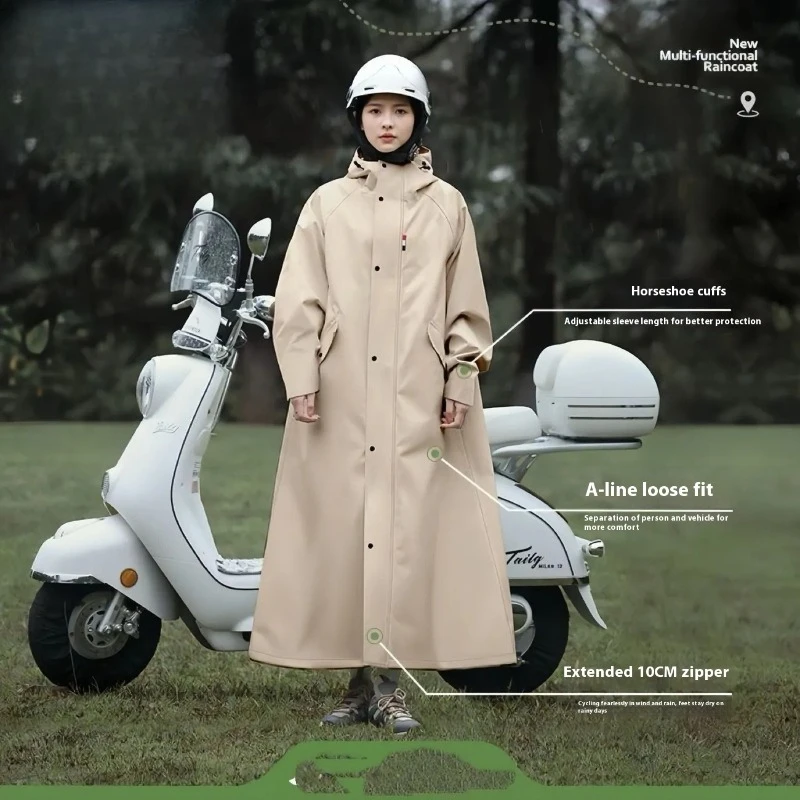

NPY Raincoat Rainpants Suit Full Body Rainstorm Prevention Electric Bicycle Motorcycle Takeaway Riding Reflective Split Raincoat