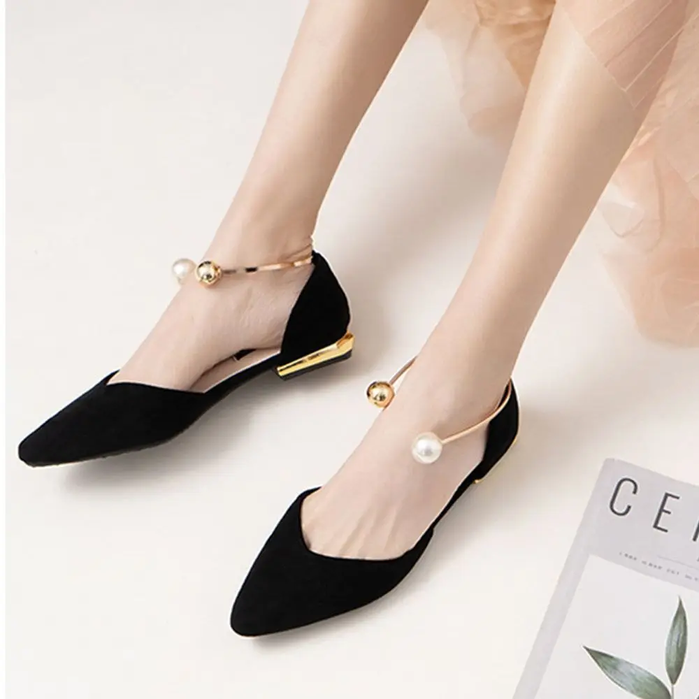 Accessories Anti-drop Heels Gold Colored Pearl High Heeled Shoelace Lazy Shoelace Buckle High Heels Holding Heels Shoe Buckle