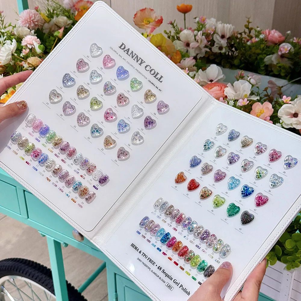 48 Colors Bling Glitter Gel Polish Nail Gel Set Varnish UV Soak Off Gellak Gelpolish Nail Art Design Primer Manicure Nail Gel