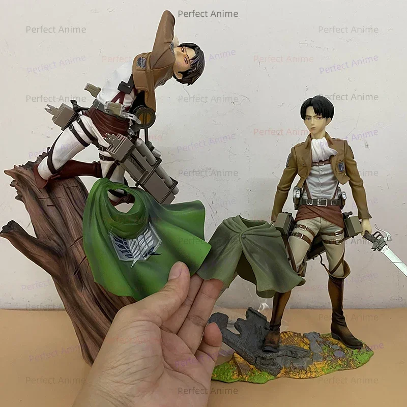 Attack on Titan Anime Kotobukiya Levi Ackerman Mikasa Ackerman PVC Action Figure Brave-Act Model Toy Gift