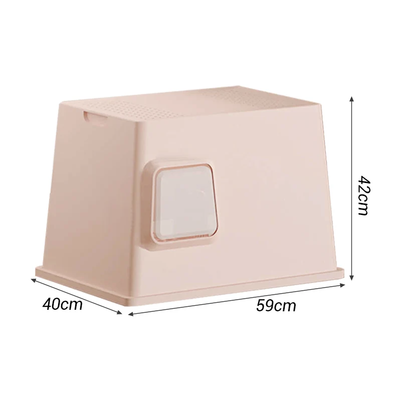 Customized Portable Foldable Pet Litter Box Toilet Custom Logo Cat Litter Box With Two-Way Sliding Door